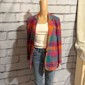 Vintage Women’s Plaid Izod Blazer Size 4